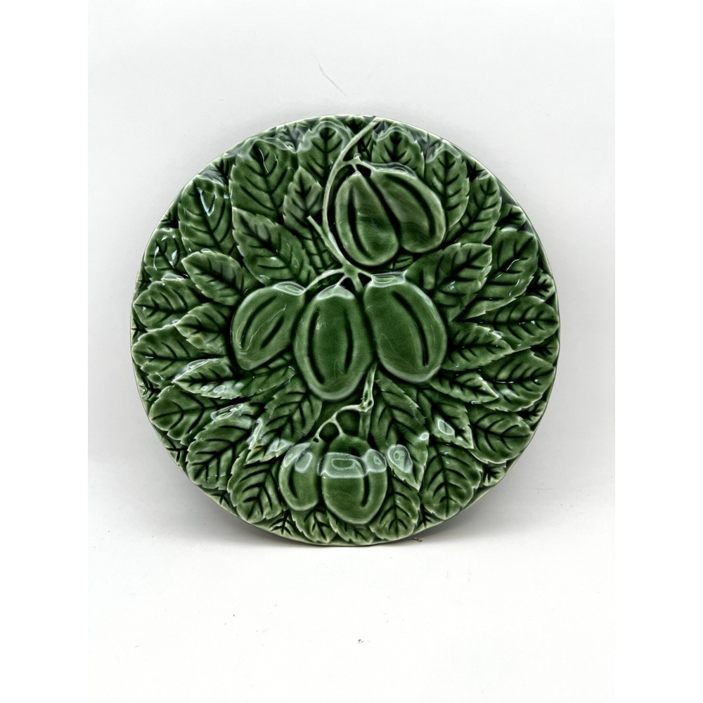 Bordallo Pinheiro Portugal Salad/Luncheon Plates Hand Painted Majolica Glazed 6